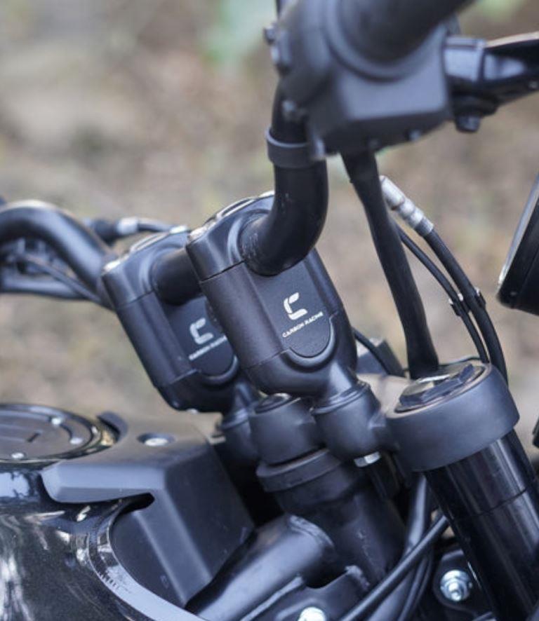 Carbon Racing 2 Inch Handlebar Risers for Himalayan 450
