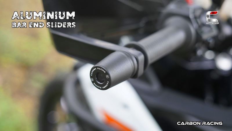 Carbon Racing-Aluminium Bar End Sliders For KTM Adventure 390250X (2025)