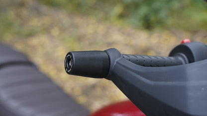 Carbon Racing Aluminium Bar End Sliders For Triumph Scrambler 400X-Black