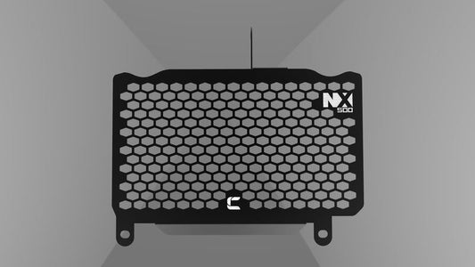 Carbon Racing-Aluminium Radiator Grill for NX 500-Black