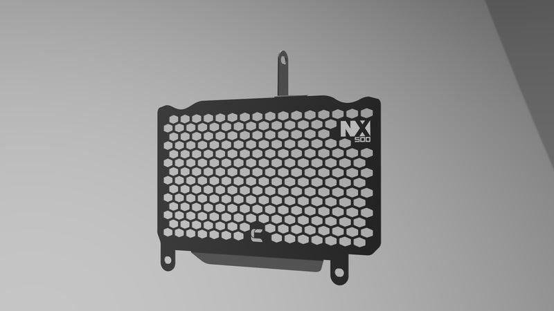 Carbon Racing-Aluminium Radiator Grill for NX 500-Black