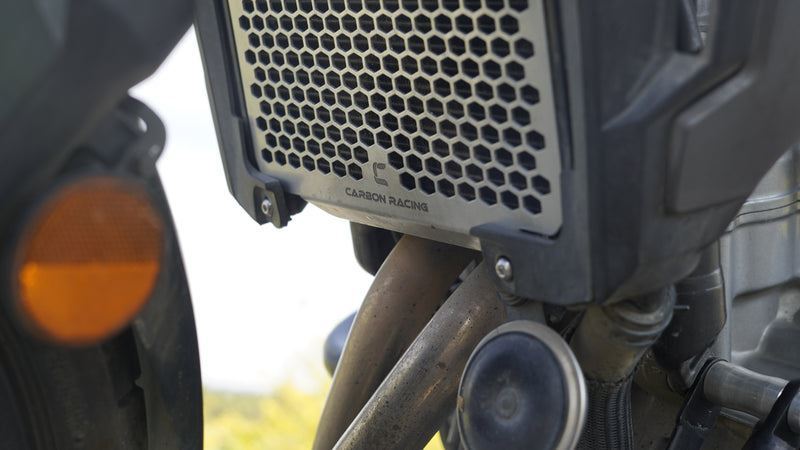 Carbon Racing-Aluminium Radiator Grill for NX 500-Black