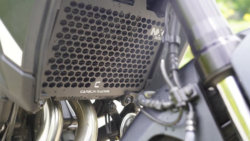 Carbon Racing-Aluminium Radiator Grill for NX 500-Black