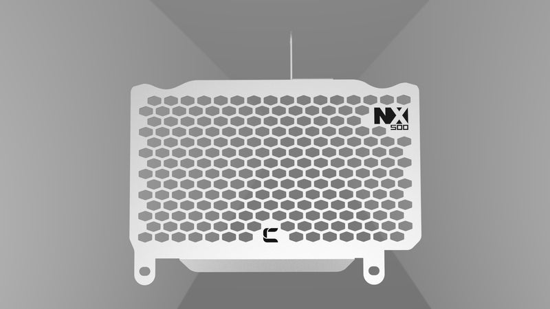 Carbon Racing-Aluminium Radiator Grill for NX 500-Silver