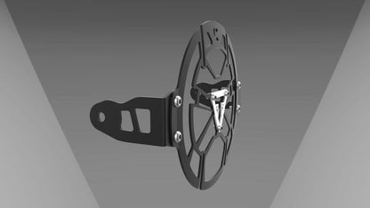 Carbon Racing CYCLOPS Aluminium Headlight Protector for Triumph Scrambler 400X