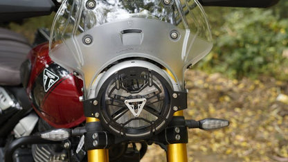 Carbon Racing CYCLOPS Aluminium Headlight Protector for Triumph Scrambler 400X