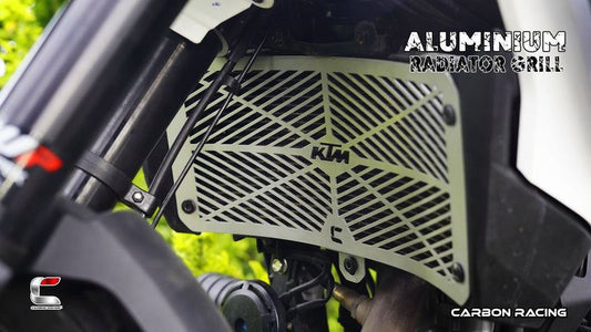 Carbon Racing-Criss Cross Aluminium Radiator Guard For KTM Adventure 390250X (2025)