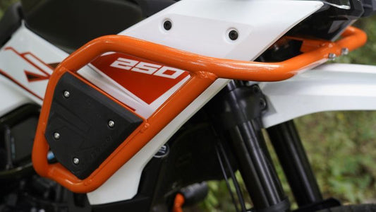 Carbon Racing-Fairing Crash Guard (Orange) For KTM Adventure 390250X (2025)