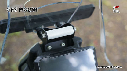 Carbon Racing-GPS Mount (Black) For KTM Adventure 390/250/X (2025)