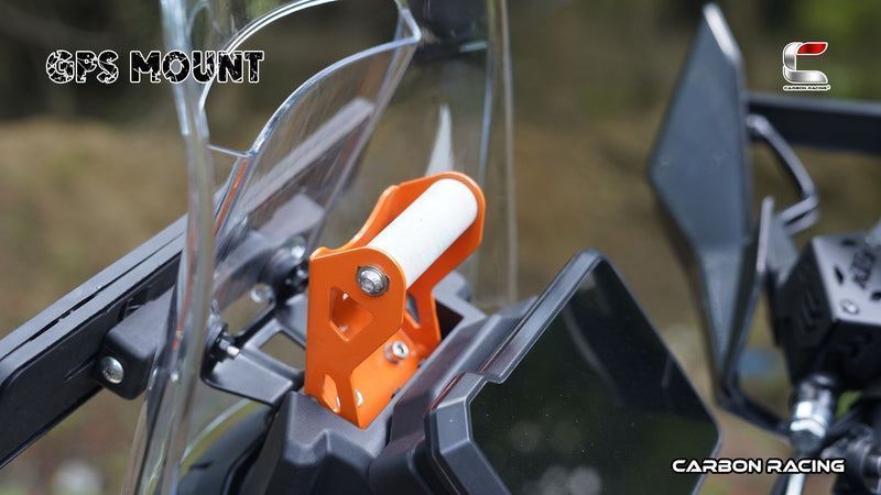 Carbon Racing-GPS Mount (Orange) For KTM Adventure 390250X (2025)