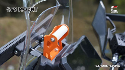 Carbon Racing-GPS Mount (Orange) For KTM Adventure 390250X (2025)
