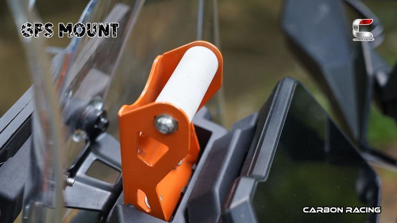 Carbon Racing-GPS Mount (Orange) For KTM Adventure 390250X (2025)