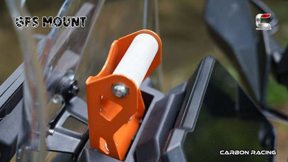 Carbon Racing-GPS Mount (Orange) For KTM Adventure 390250X (2025)