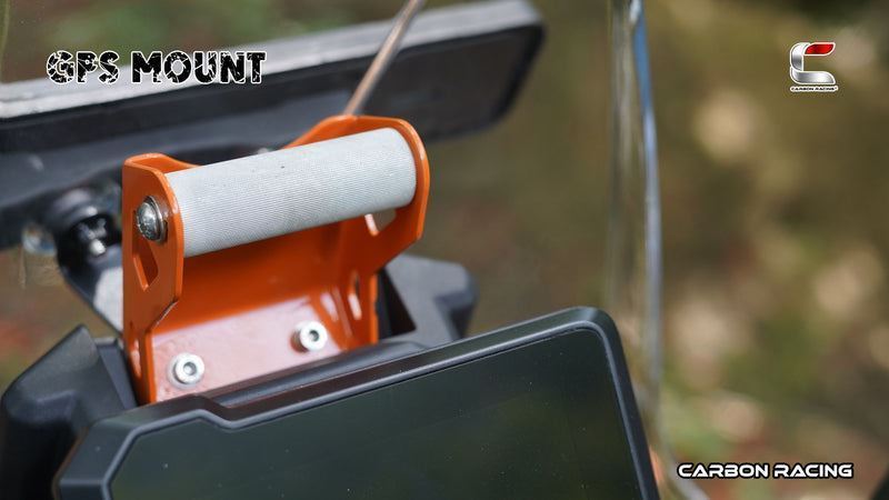 Carbon Racing-GPS Mount (Orange) For KTM Adventure 390/250/X (2025)