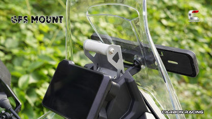 Carbon Racing-GPS Mount (Silver) For KTM Adventure 390/250/X (2025)