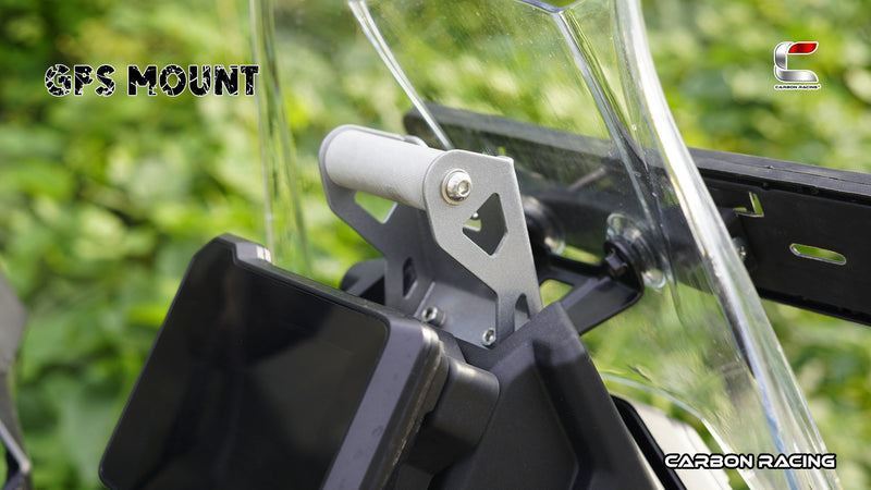 Carbon Racing-GPS Mount (Silver) For KTM Adventure 390250X (2025)