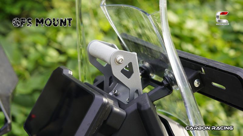 Carbon Racing-GPS Mount (Silver) For KTM Adventure 390250X (2025)