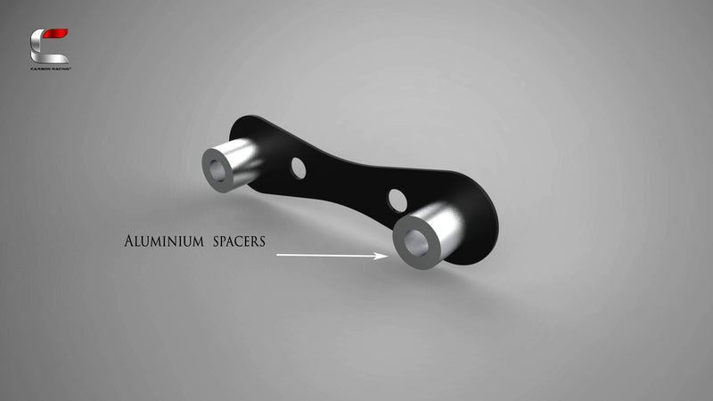 Carbon Racing Number Plate Mount for WANDERER Windshield For Triumph Scrambler 400X