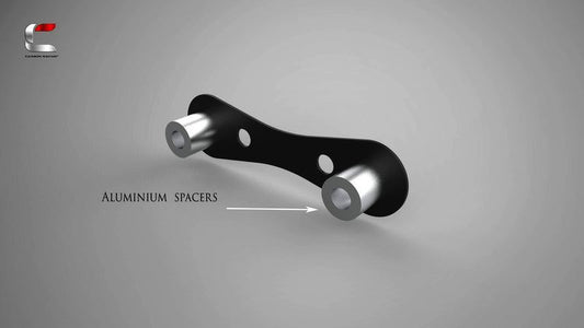 Carbon Racing Number Plate Mount for WANDERER Windshield For Triumph Scrambler 400X