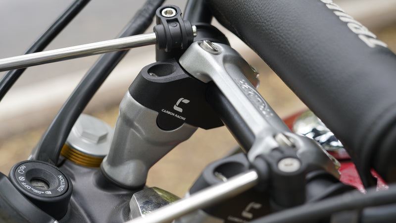 Carbon Racing-Premium Pull-Back (Offset) Handlebar Risers for Triumph Scrambler 400X