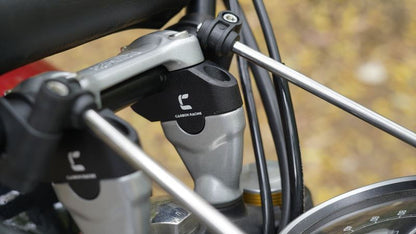 Carbon Racing-Premium Pull-Back (Offset) Handlebar Risers for Triumph Scrambler 400X