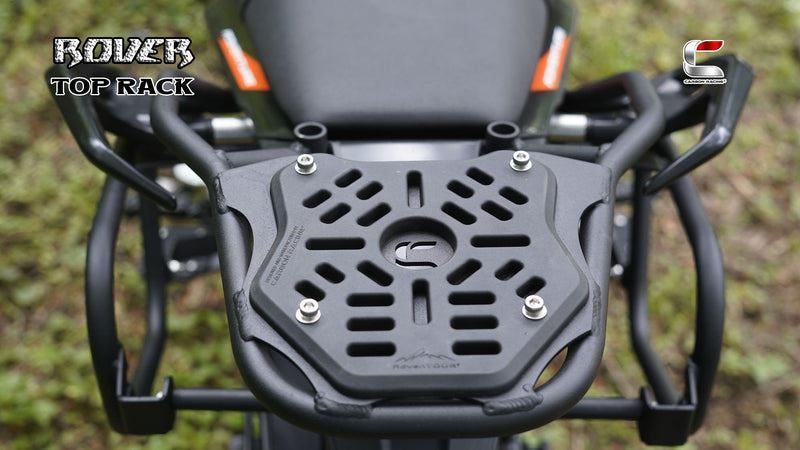Carbon Racing-Rover Top Rack With Vibration Dampener For KTM Adventure 390250X (2025)