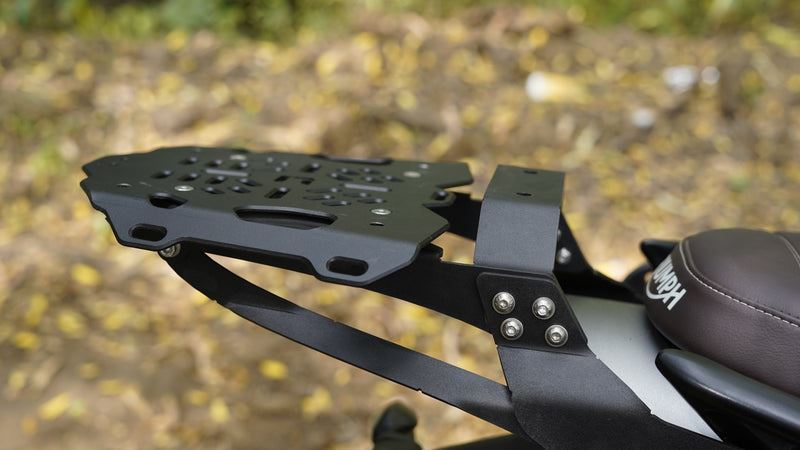 Carbon Racing Top Rack with Vibration Dampener & Load Balancer For Triumph Speed 400