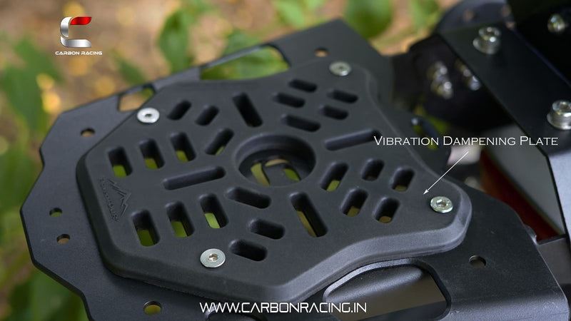Carbon Racing Top Rack with Vibration Dampener &amp; Load Balancer For Triumph Speed 400