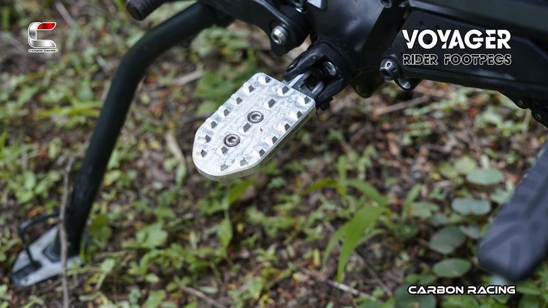 Carbon Racing-Traction Premium CNC Aluminium Rally Footpegs For KTM Adventure 390250X (2025)