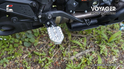 Carbon Racing-Traction Premium CNC Aluminium Rally Footpegs For KTM Adventure 390250X (2025)