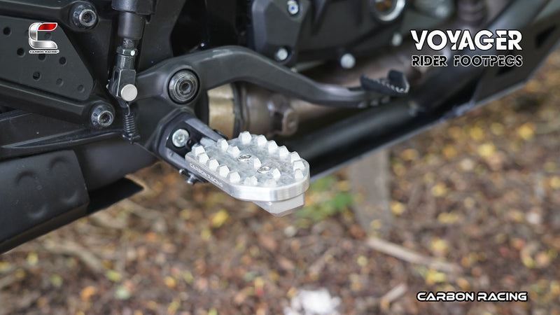 Carbon Racing-Traction Premium CNC Aluminium Rally Footpegs For KTM Adventure 390/250/X (2025)
