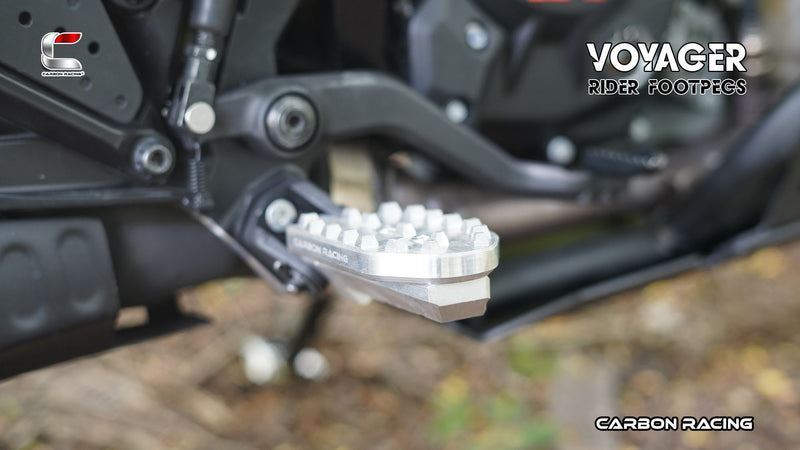Carbon Racing-Traction Premium CNC Aluminium Rally Footpegs For KTM Adventure 390/250/X (2025)