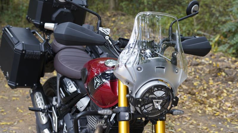 Carbon Racing-WANDERER Premium Touring Windshield For Triumph Scrambler 400X-Clear