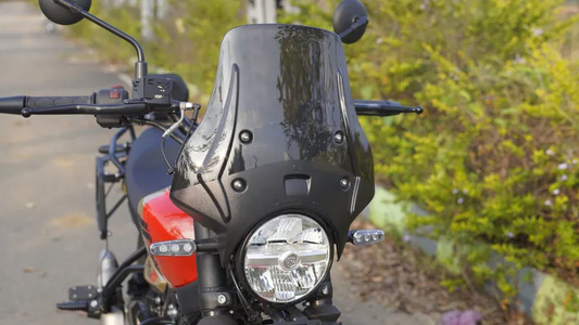 Carbon Racing "wanderer" Premium Touring Windshield For Guerrilla 450 - Smoked