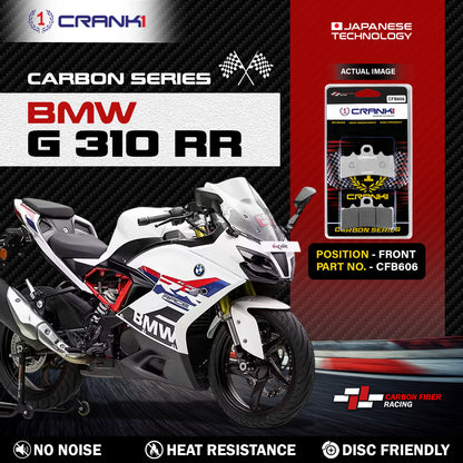 Carbon Brake Pads For BMW G 310 RR - Front - CFB606 - 1 Set - CRANK1