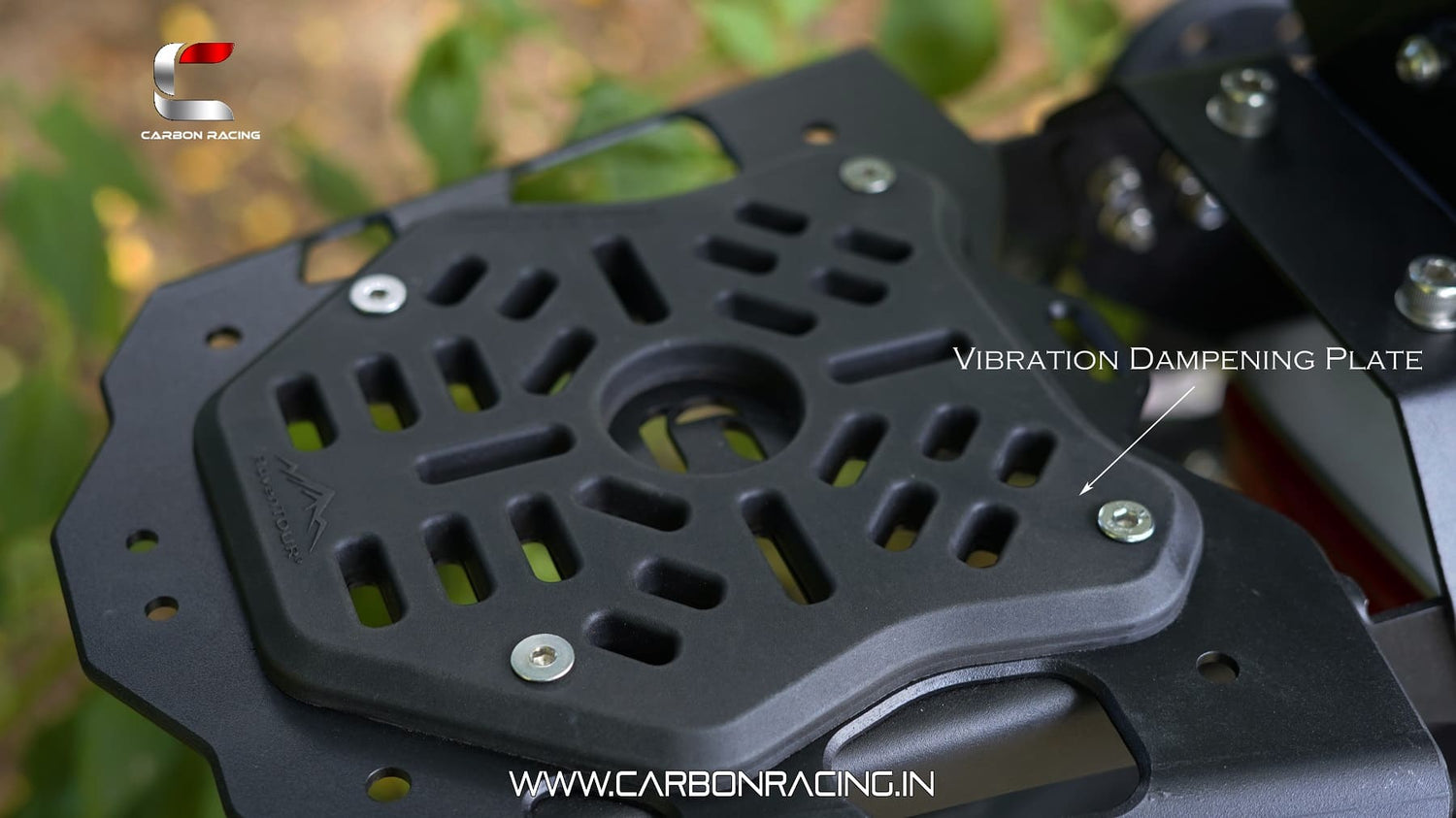 Carbon Racing "ATLAS" Top Rack with Vibration Dampener & Load Balancer For Triumph Speed 400/T4 - CRSPEED400
