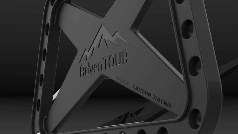 Carbon Racing AdvenTOUR Pannier Mount / Saddle Stay for KTM Adventure 390/250/X (2025+) - CRKTMX
