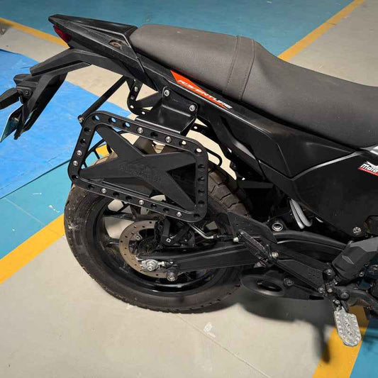 Carbon Racing AdvenTOUR Pannier Mount / Saddle Stay for KTM Adventure 390/250/X (2025+) - CRKTMX