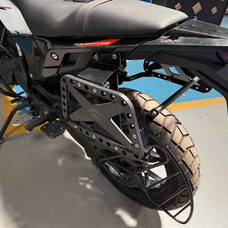 Carbon Racing AdvenTOUR Pannier Mount / Saddle Stay for KTM Adventure 390/250/X (2025+) - CRKTMX