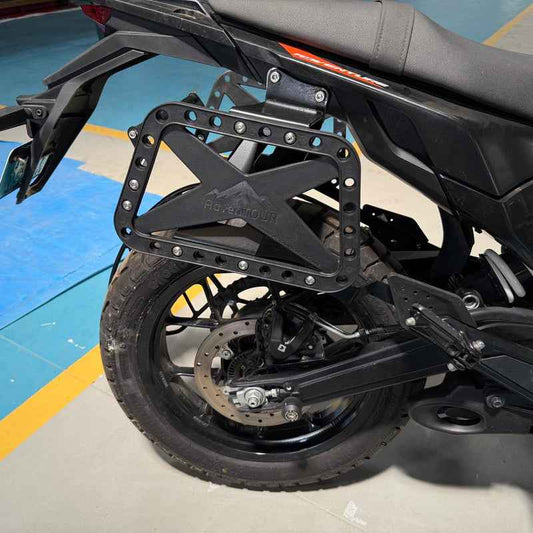 Carbon Racing AdvenTOUR Pannier Mount / Saddle Stay for KTM Adventure 390/250/X (2025+) - CRKTMX