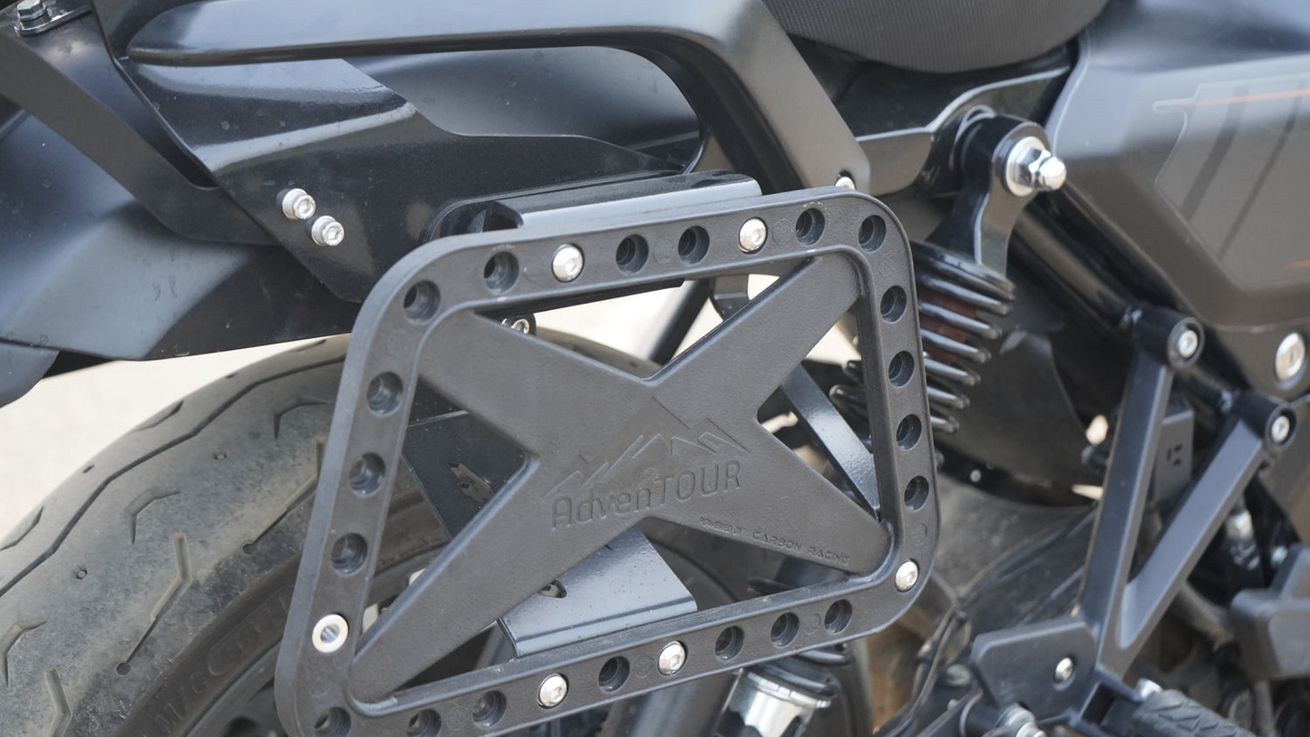 Carbon Racing AdvenTOUR Saddle Stay/Pannier Mounts for Harley X440 - CRH440