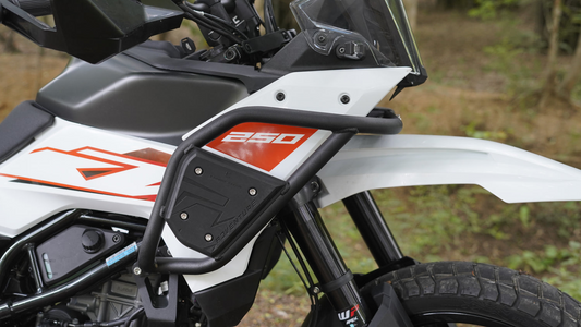 Carbon Racing Fairing Crash Guard for KTM Adventure 390/250/X 2025 (Raven Black) - CRKTMX