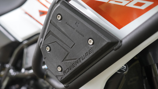 Carbon Racing Fairing Crash Guard for KTM Adventure 390/250/X 2025 (Raven Black) - CRKTMX