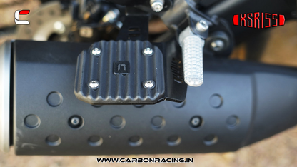 Carbon Racing "JOURNEY" Premium Pillion Footrest with Traction Top for Yamaha XSR 155 - CRXSR155