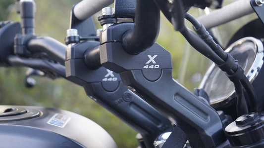 Carbon Racing Premium Pull-Back (Offset) Handlebar Riser For Harley X440 - CRH440