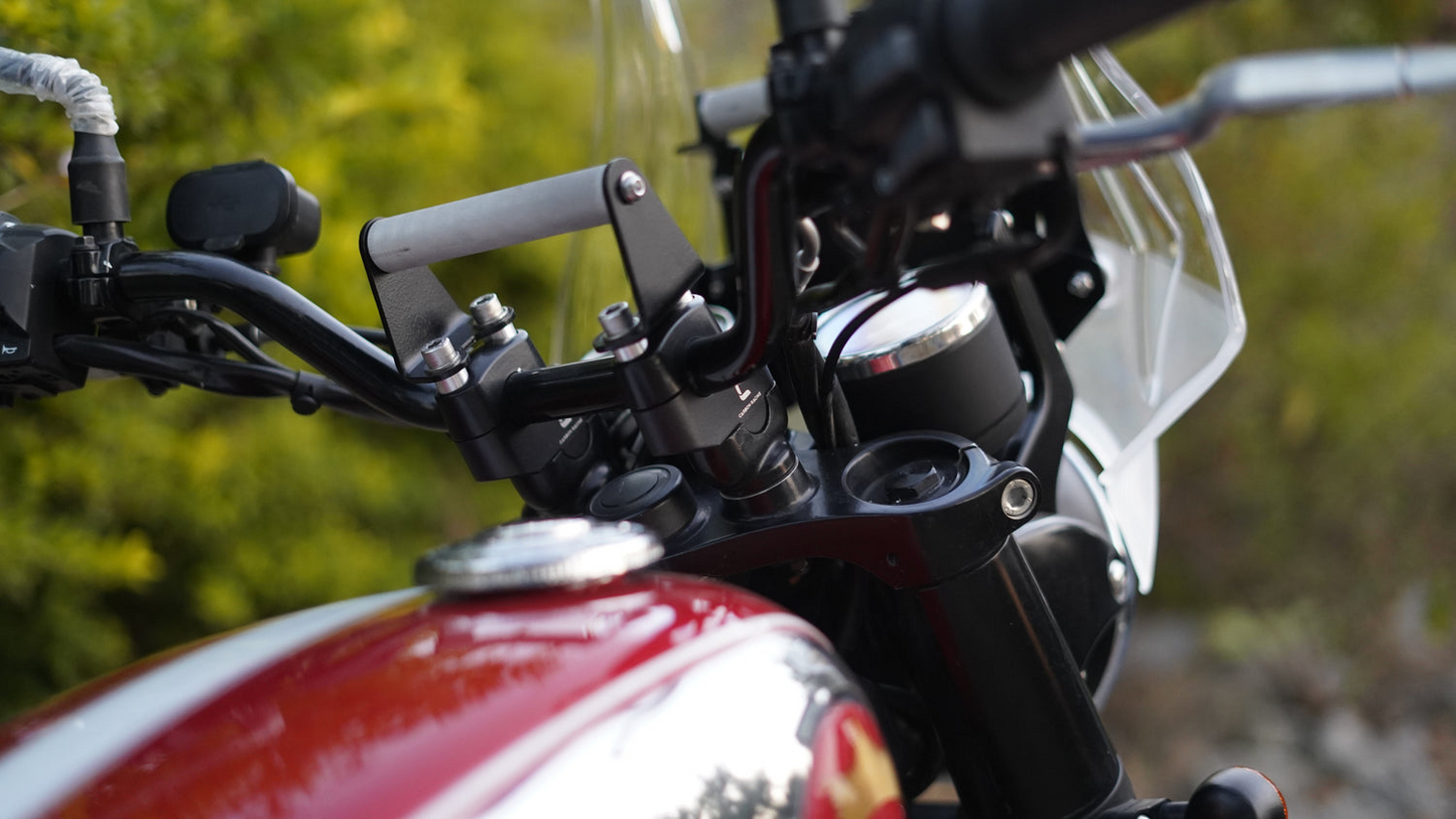 Carbon Racing Premium Pull-Back (Offset) Handlebar Risers for BSA Goldstar 650 - CRBSA