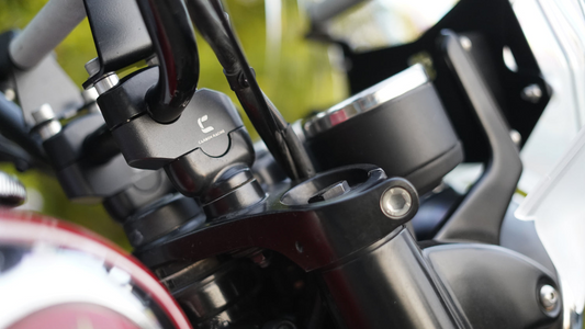 Carbon Racing Premium Pull-Back (Offset) Handlebar Risers for BSA Goldstar 650 - CRBSA