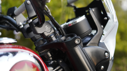 Carbon Racing Premium Pull-Back (Offset) Handlebar Risers for BSA Goldstar 650 - CRBSA