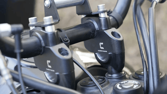 Carbon-Racing Premium Pull-Back (Offset) Handlebar Risers For Guerrilla 450