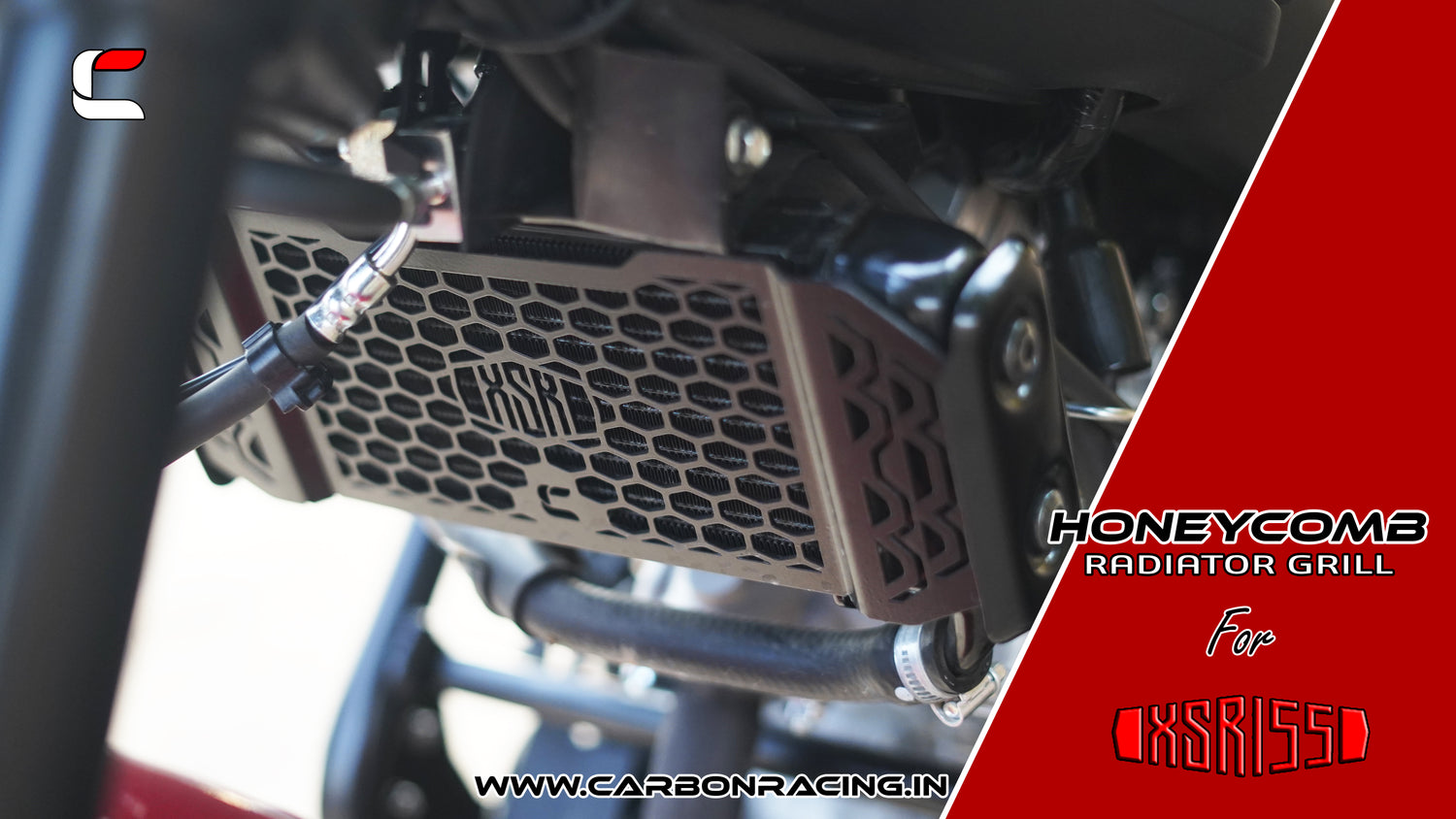 Carbon Racing Radiator Guard for Yamaha XSR 155 - Mild Steel - CRXSR155